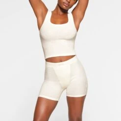 COTTON RIB BOXER PACK | CHERRY BLOSSOM MULTI -Underwear Specialty Shop SKIMS LOUNGEWEAR ST BOX 2453 LB CBL 0005 FR