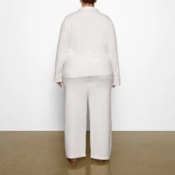 COTTON SLEEP BUTTON UP SET | MARBLE -Underwear Specialty Shop SKIMS LOUNGEWEAR ST PNS 3232 BC MBL 0012 BK