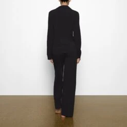 COTTON SLEEP BUTTON UP SET | SOOT -Underwear Specialty Shop SKIMS LOUNGEWEAR ST PNS 3232 BD SOT 0010 BK