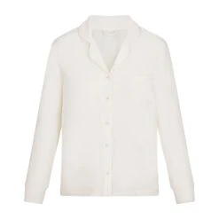 COTTON SLEEP BUTTON UP SET | MARBLE