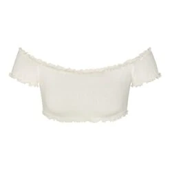 LOGO POINTELLE SUPER CROPPED TOP | MARBLE