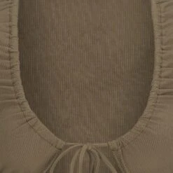 SOFT LOUNGE TIE FRONT SUPER CROP TOP | ARMY -Underwear Specialty Shop SKIMS LOUNGEWEAR TP SRG 2753 ARM DET