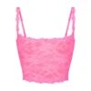 STRETCH LACE CAMI | SUGAR PINK 1 STRETCH LACE CAMI | SUGAR PINK -Underwear Specialty Shop SKIMS LOUNGEWEAR TP TNK 3019 PNK