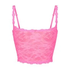 STRETCH LACE CAMI | SUGAR PINK