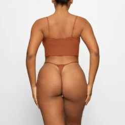 FITS EVERYBODY CORDED LACE CAMI | BRONZE -Underwear Specialty Shop SKIMS LOUNGEWEAR TP TNK 4128 FA BRZ 0014 BK