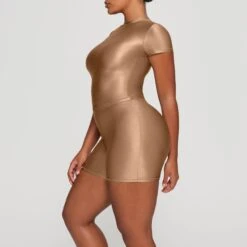 SHINE JERSEY T-SHIRT | SIENNA -Underwear Specialty Shop SKIMS LOUNGEWEAR TP TSH 3009 HA SIE 0013 SD