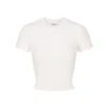 TERRY LOUNGE SEAMLESS CROPPED TEE | SNOW