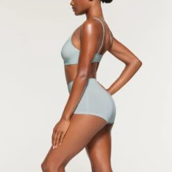 COTTON LOGO HOT PANT | FROST -Underwear Specialty Shop SKIMS PANTY BO SHO 2643 OB FRS 0009