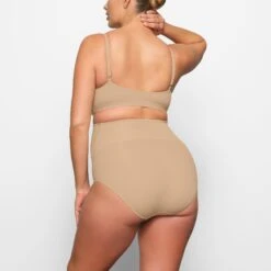 FITS EVERYBODY MATERNITY HIGH-WAISTED BRIEF | CLAY -Underwear Specialty Shop SKIMS PANTY BRF 2602 CH CLY 0013 BK 088c7f1e b352 4428 8dd2 83a46902bac6