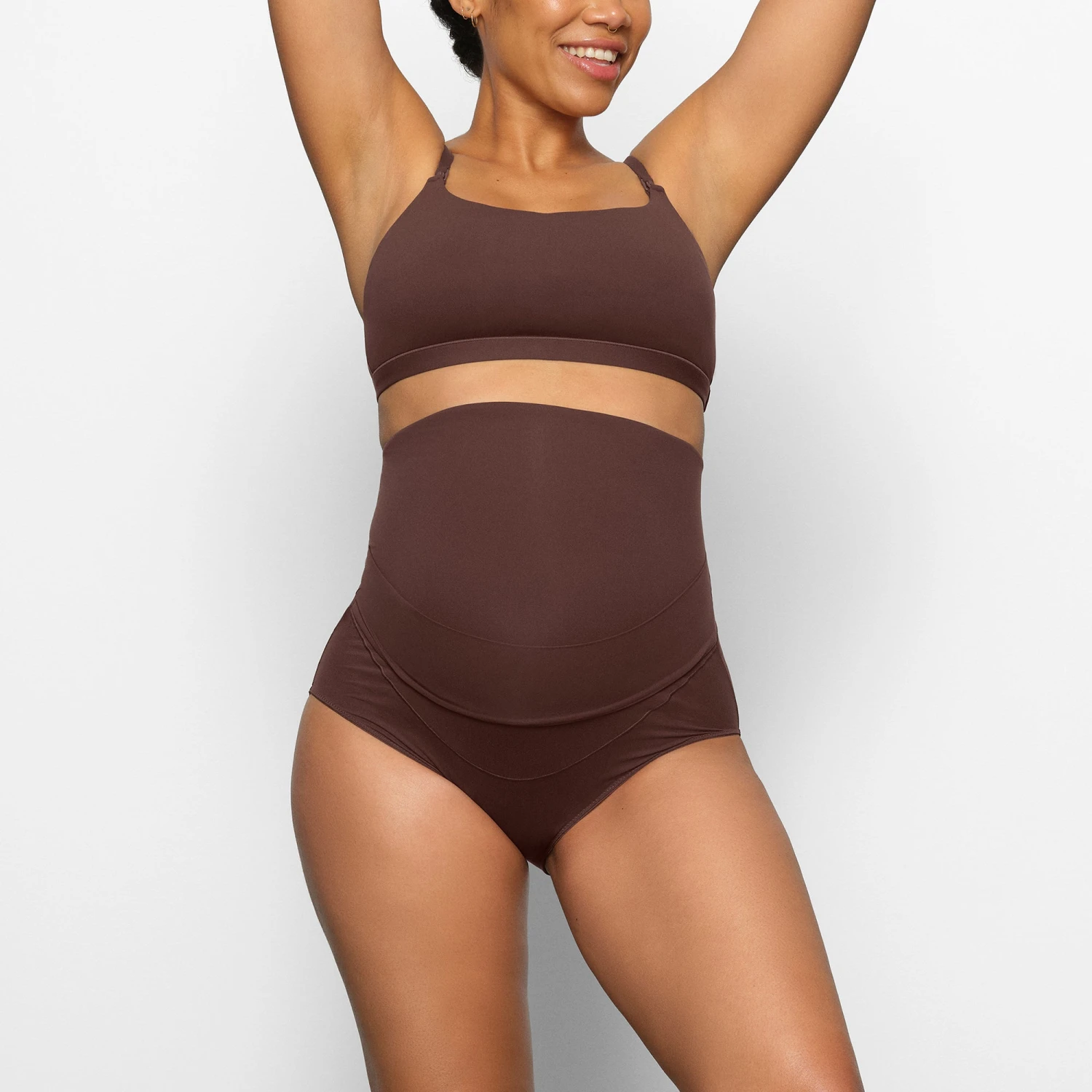 FITS EVERYBODY MATERNITY HIGH-WAISTED BRIEF | COCOA 4 FITS EVERYBODY MATERNITY HIGH-WAISTED BRIEF | COCOA - Image 2