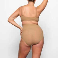 FITS EVERYBODY MATERNITY HIGH-WAISTED BRIEF | OCHRE -Underwear Specialty Shop SKIMS PANTY BRF 2602 CH OCH 0016 BK 7ab59818 489c 4ec4 95a6 526ba0eadf5d