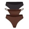 FITS EVERYBODY ESSENTIALS MULTI 3-PACK | COCOA MULTI -Underwear Specialty Shop SKIMS PANTY PN 3PK MIX ONX COA FLcopy