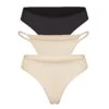 FITS EVERYBODY ESSENTIALS MULTI 3-PACK | SAND MULTI -Underwear Specialty Shop SKIMS PANTY PN 3PK MIX ONX SND FLcopy