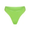 COTTON LOGO HIGH LEG BIKINI | NEON GREEN -Underwear Specialty Shop SKIMS PANTY PN BIK 2003 NGE