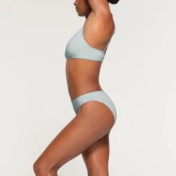 COTTON LOGO HIGH LEG BIKINI | FROST -Underwear Specialty Shop SKIMS PANTY PN BIK 2003 OB FRS 0011