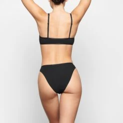 COTTON LOGO HIGH LEG BIKINI | SOOT -Underwear Specialty Shop SKIMS PANTY PN BIK 2003 TC SOT 0016 BK