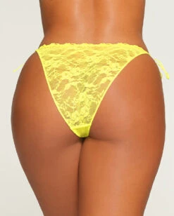 STRETCH LACE TIE SIDE BIKINI | YELLOW HIGHLIGHTER -Underwear Specialty Shop SKIMS PANTY PN BIK 2970 pantyshop