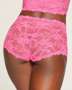 STRETCH LACE BOY SHORT | SUGAR PINK -Underwear Specialty Shop SKIMS PANTY PN BOY 3583 pantyshop