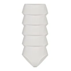 COTTON JERSEY FULL BRIEF 5-PACK | LIGHT HEATHER GREY