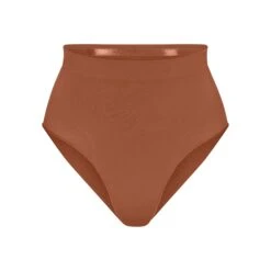 SEAMLESS SCULPT MID WAIST BRIEF | BRONZE