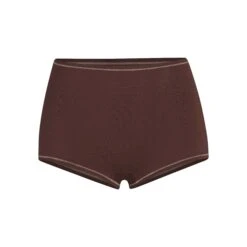 COTTON JERSEY BOY SHORT | CHOCOLATE