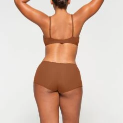 FITS EVERYBODY BOY SHORT | BRONZE -Underwear Specialty Shop SKIMS PANTY PN BYS 2030 KA BRZ 0019 BK