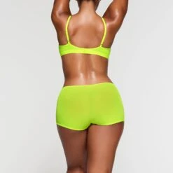 FITS EVERYBODY BOY SHORT | GREEN HIGHLIGHTER -Underwear Specialty Shop SKIMS PANTY PN BYS 2030 NA GRH 014