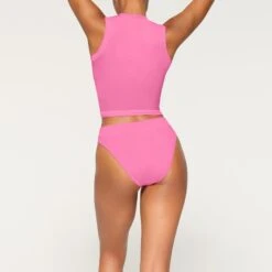 COTTON JERSEY CHEEKY TANGA | SUGAR PINK -Underwear Specialty Shop SKIMS PANTY PN CBR 0272 JA PIN 0025 BK