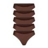 FITS EVERYBODY CHEEKY BRIEF 5-PACK | COCOA -Underwear Specialty Shop SKIMS PANTY PN CBR 2029 5PK COAcopy