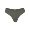 COTTON JERSEY DIPPED THONG | JUNIPER