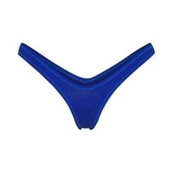 COTTON JERSEY MICRO DIPPED THONG | COBALT