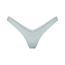 COTTON JERSEY MICRO DIPPED THONG | FROST