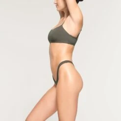 COTTON JERSEY MICRO DIPPED THONG | JUNIPER -Underwear Specialty Shop SKIMS PANTY PN DTH 1924 OC JUN 0011