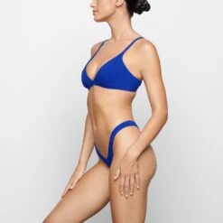 COTTON JERSEY MICRO DIPPED THONG | COBALT -Underwear Specialty Shop SKIMS PANTY PN DTH 1924 SB COB 0014 SD