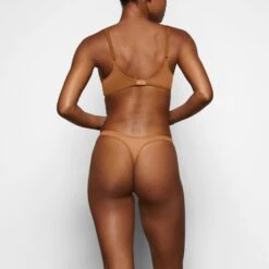 ULTRA FINE MESH MICRO DIPPED THONG | BRONZE -Underwear Specialty Shop SKIMS PANTY PN DTH 2013 RB BRZ 044 BK