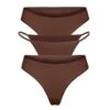 FITS EVERYBODY ESSENTIALS 3-PACK | COCOA -Underwear Specialty Shop SKIMS PANTY PN MIX 3PK COAcopy