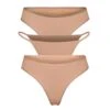 FITS EVERYBODY ESSENTIALS 3-PACK | SIENNA -Underwear Specialty Shop SKIMS PANTY PN MIX 3PK SIEcopy