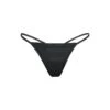FAUX LEATHER STRING THONG | ONYX -Underwear Specialty Shop SKIMS PANTY PN STT 2213 ONX
