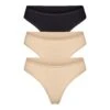 FITS EVERYBODY THONG MULTI 3-PACK | CLAY MULTI