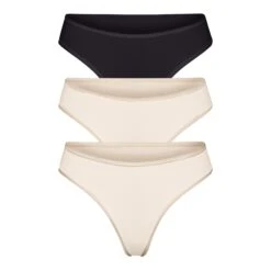 FITS EVERYBODY THONG MULTI 3-PACK | SAND MULTI