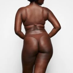 ULTRA FINE MESH THONG | MAHOGANY -Underwear Specialty Shop SKIMS PANTY PN THG 2167 RA MHG 031 BK