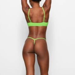 COTTON LOGO STRING THONG | NEON GREEN -Underwear Specialty Shop SKIMS PANTY PN THG 2642 EA NGE 0014 BK 077b8179 0a0e 4ee8 9c52 1596e7958716