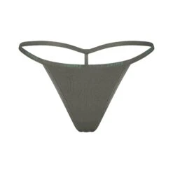 COTTON LOGO STRING THONG | JUNIPER