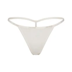 COTTON LOGO STRING THONG | MARBLE