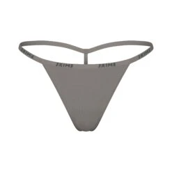 COTTON LOGO STRING THONG | SMOKE