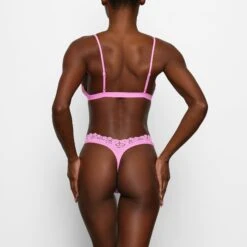 FITS EVERYBODY CORDED LACE DIPPED THONG | PETAL -Underwear Specialty Shop SKIMS PANTY PN THG 2683 BB PTL 0008