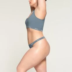 LOGO RIB THONG | ARCTIC -Underwear Specialty Shop SKIMS PANTY PN THG 2842 MD ARC 1260 SD