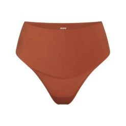 SMOOTHING HIGH-WAISTED THONG | BRONZE