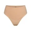 SMOOTHING HIGH-WAISTED THONG | CLAY -Underwear Specialty Shop SKIMS PANTY PN THG 2910 CLY