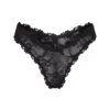 STRETCH LACE DIPPED THONG | ONYX -Underwear Specialty Shop SKIMS PANTY PN THG 2968 ONX